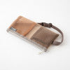 Mesh Book Band Pen Case - Brown