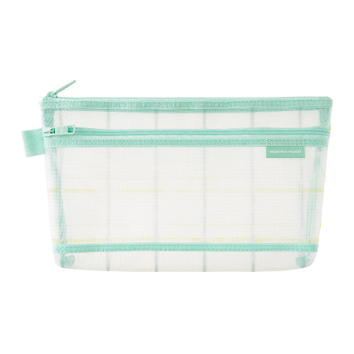 Mesh Pouch - Check Green