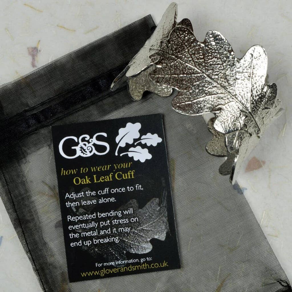 Oak Leaf Cuff Bangle