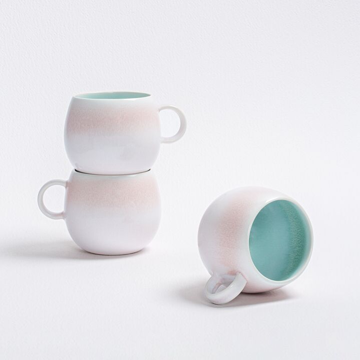 Large Pink Caribbean Ball Mug