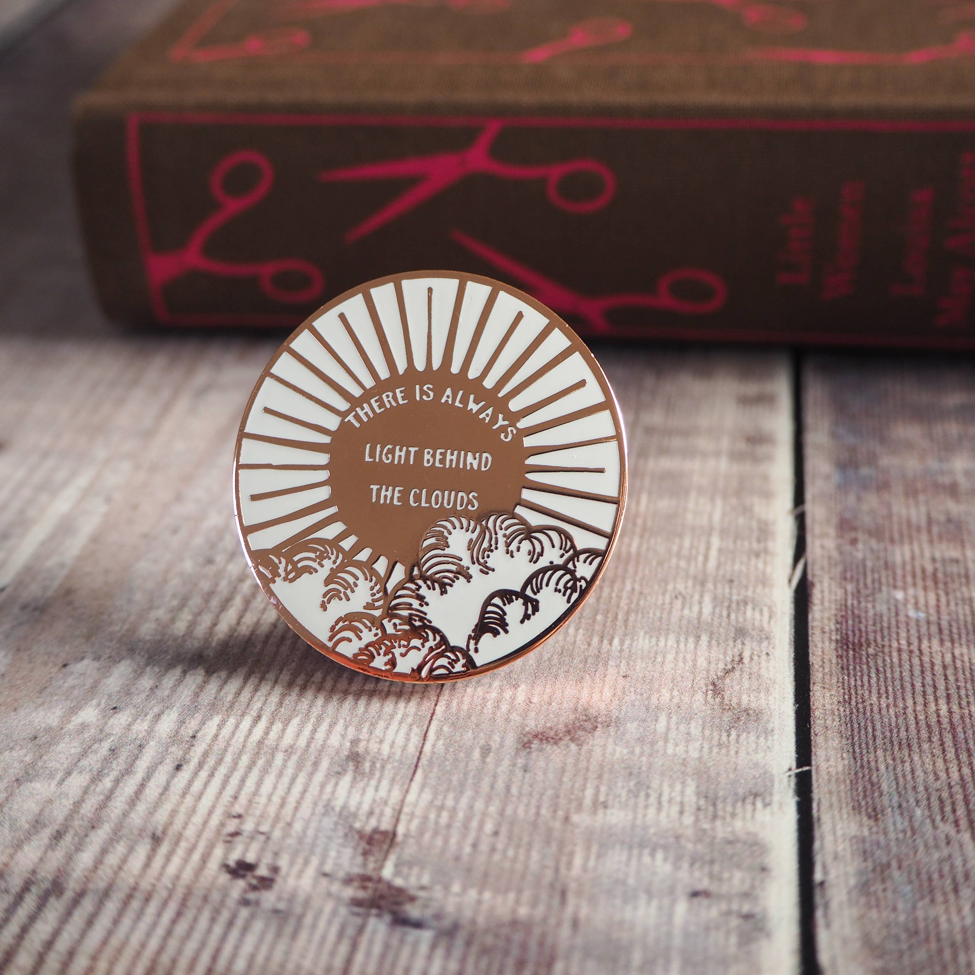 Little Women Light Behind The Clouds Enamel Pin Badge