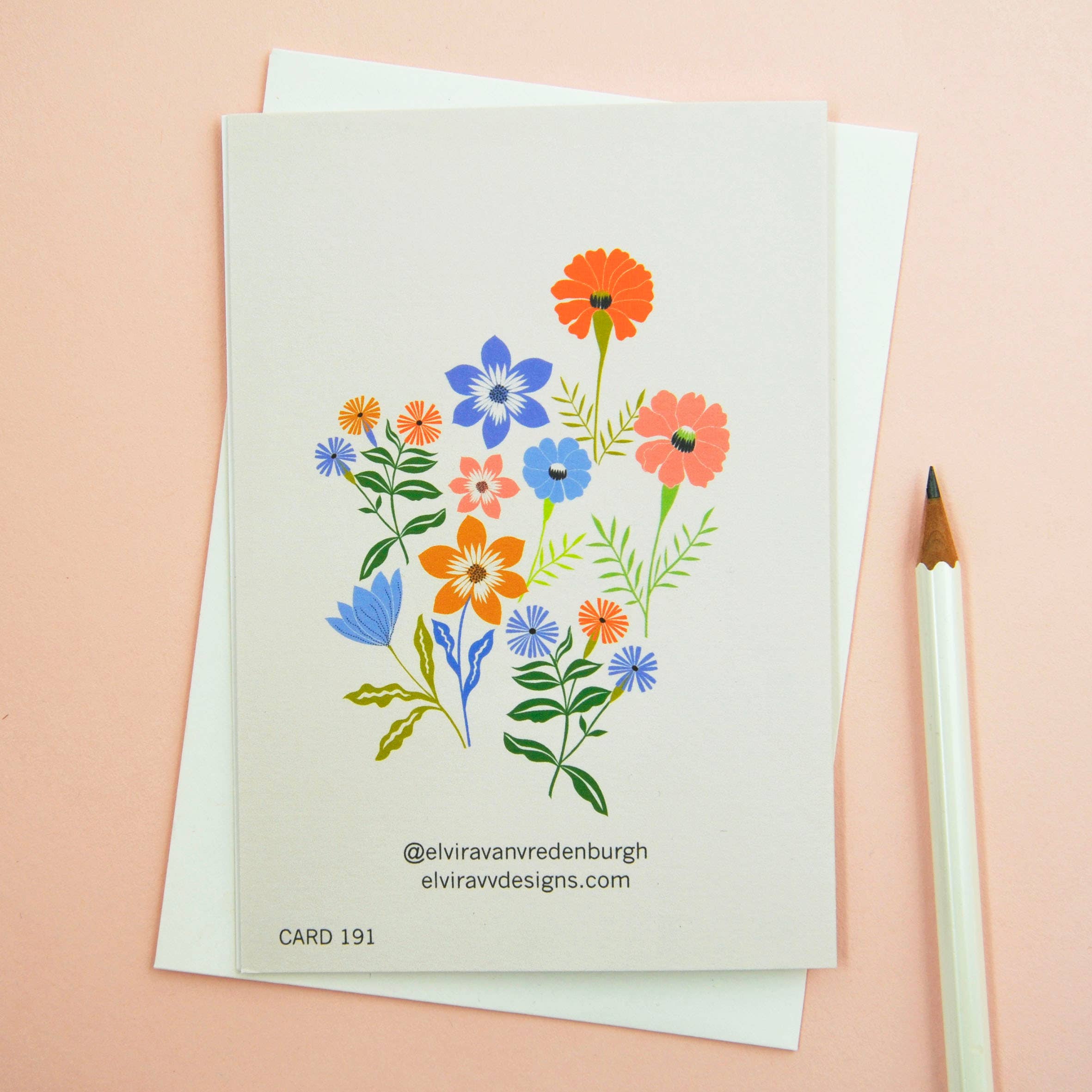 Happy Birthday Floral Greetings Card