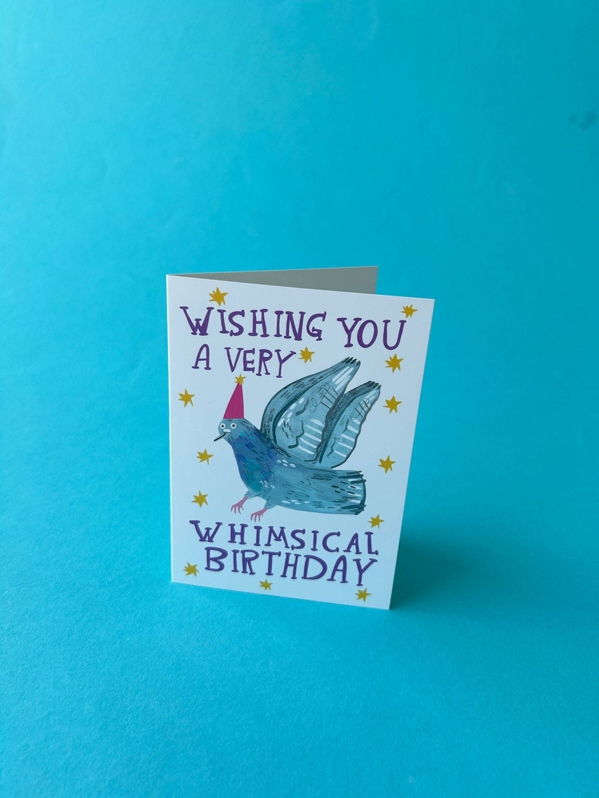 Whimsical Pigeon Birthday Card