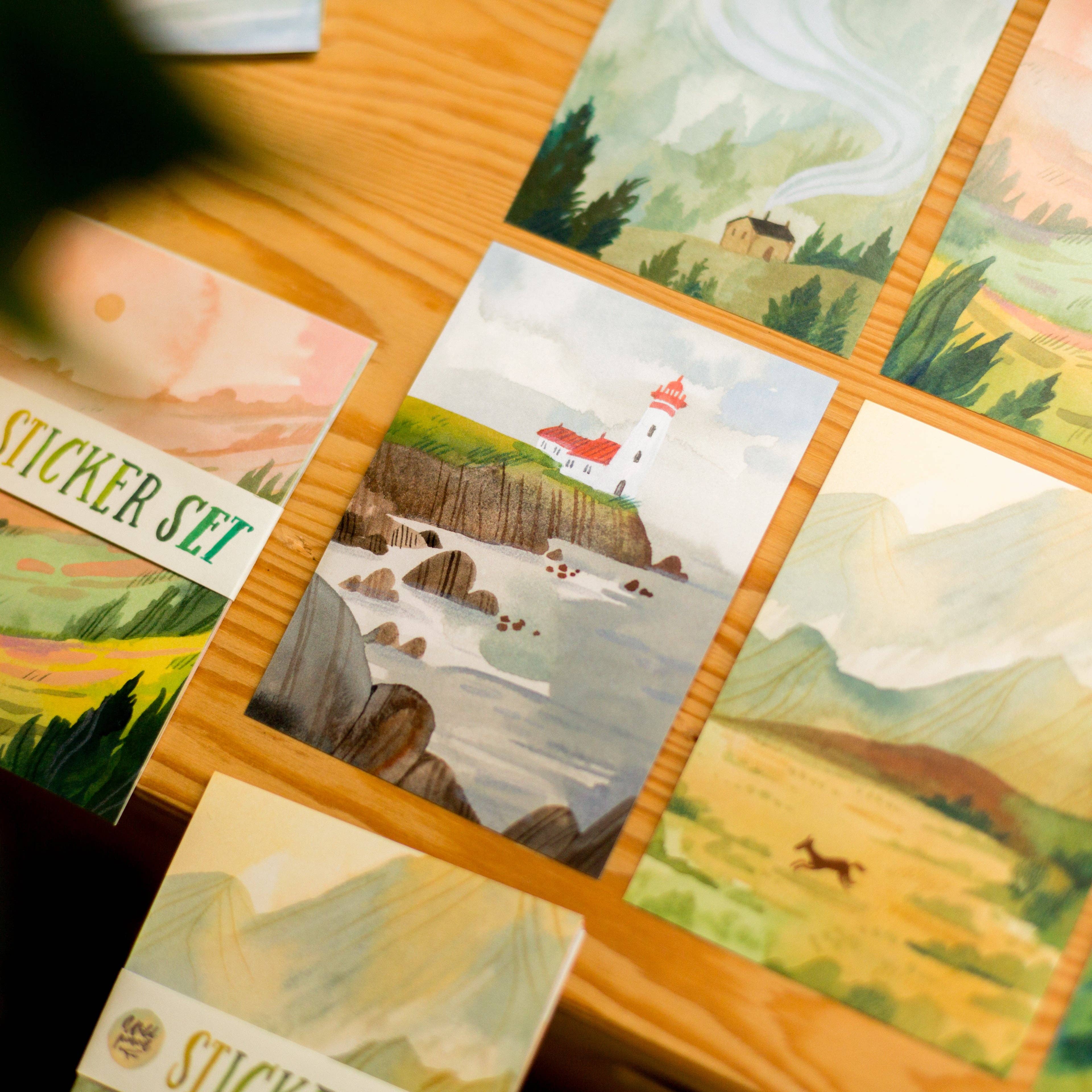 Landscapes Sticker Set