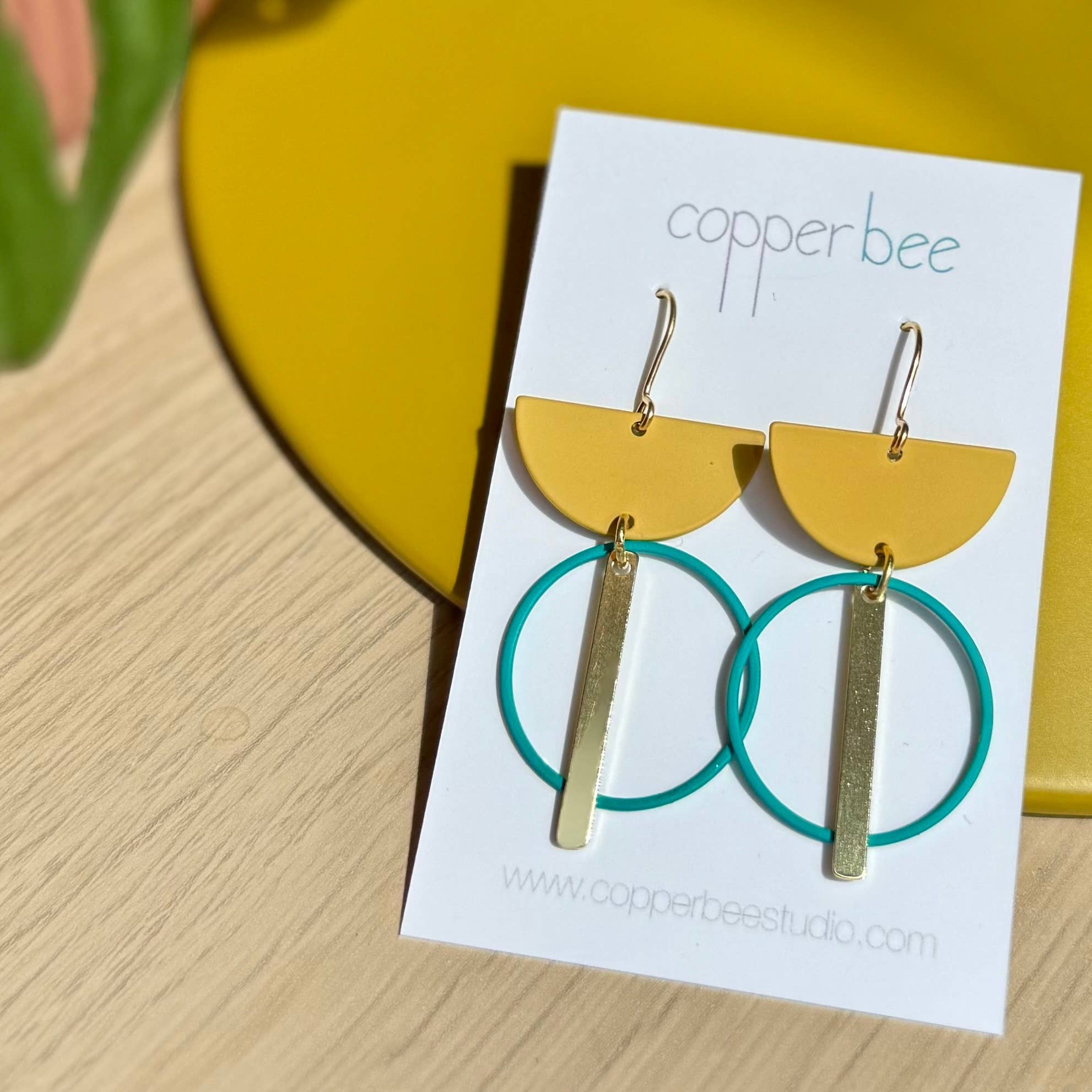 Statement Geometric Charm Earrings