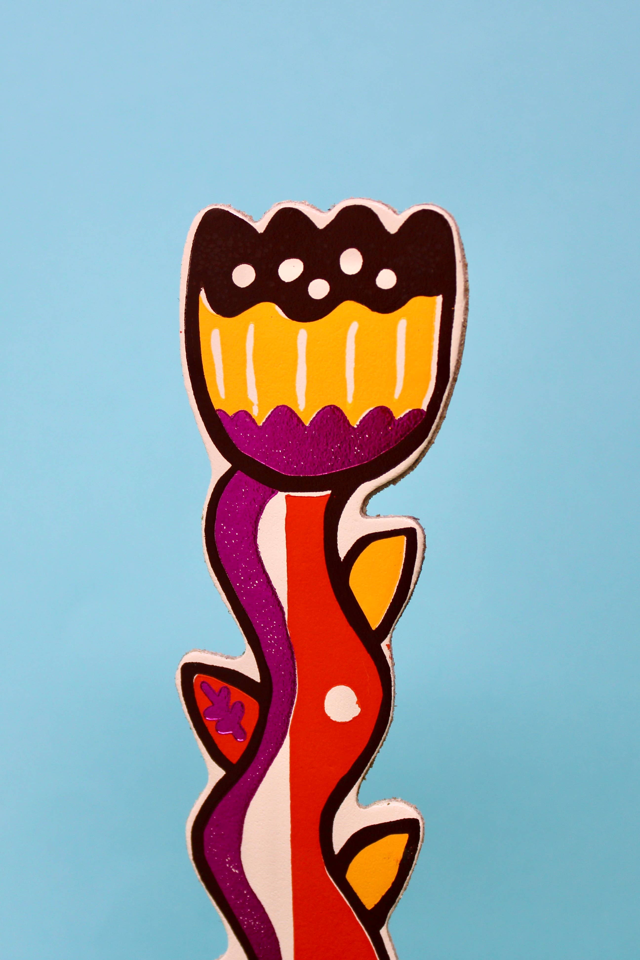 Tulip Blooming Lovely Bookmark -  Cream