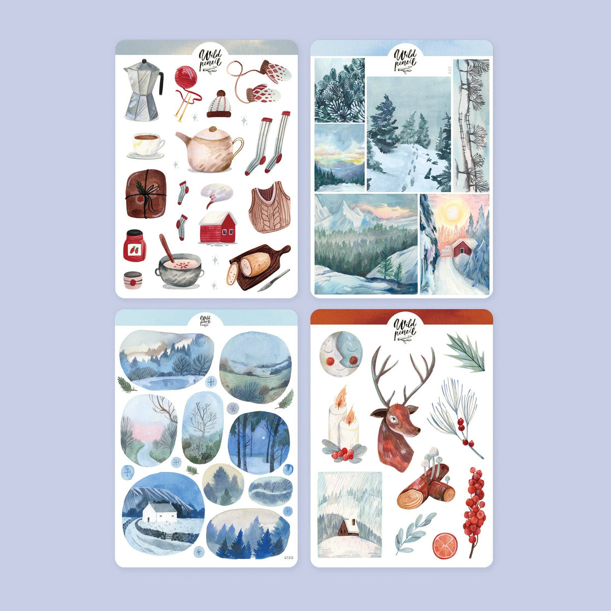 Winter Wonderland Sticker Sheet Bundle