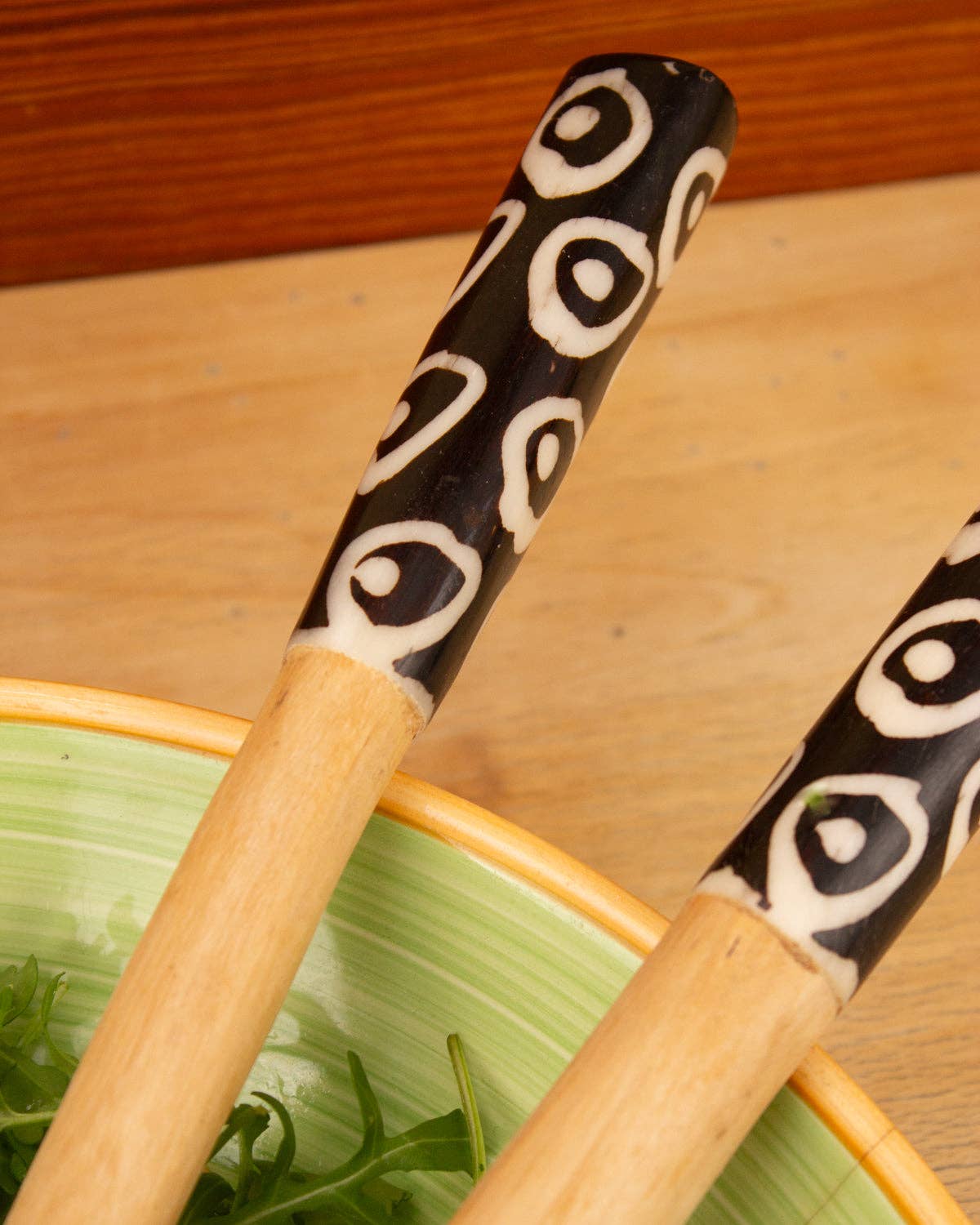 Large Olive Wood Salad Servers