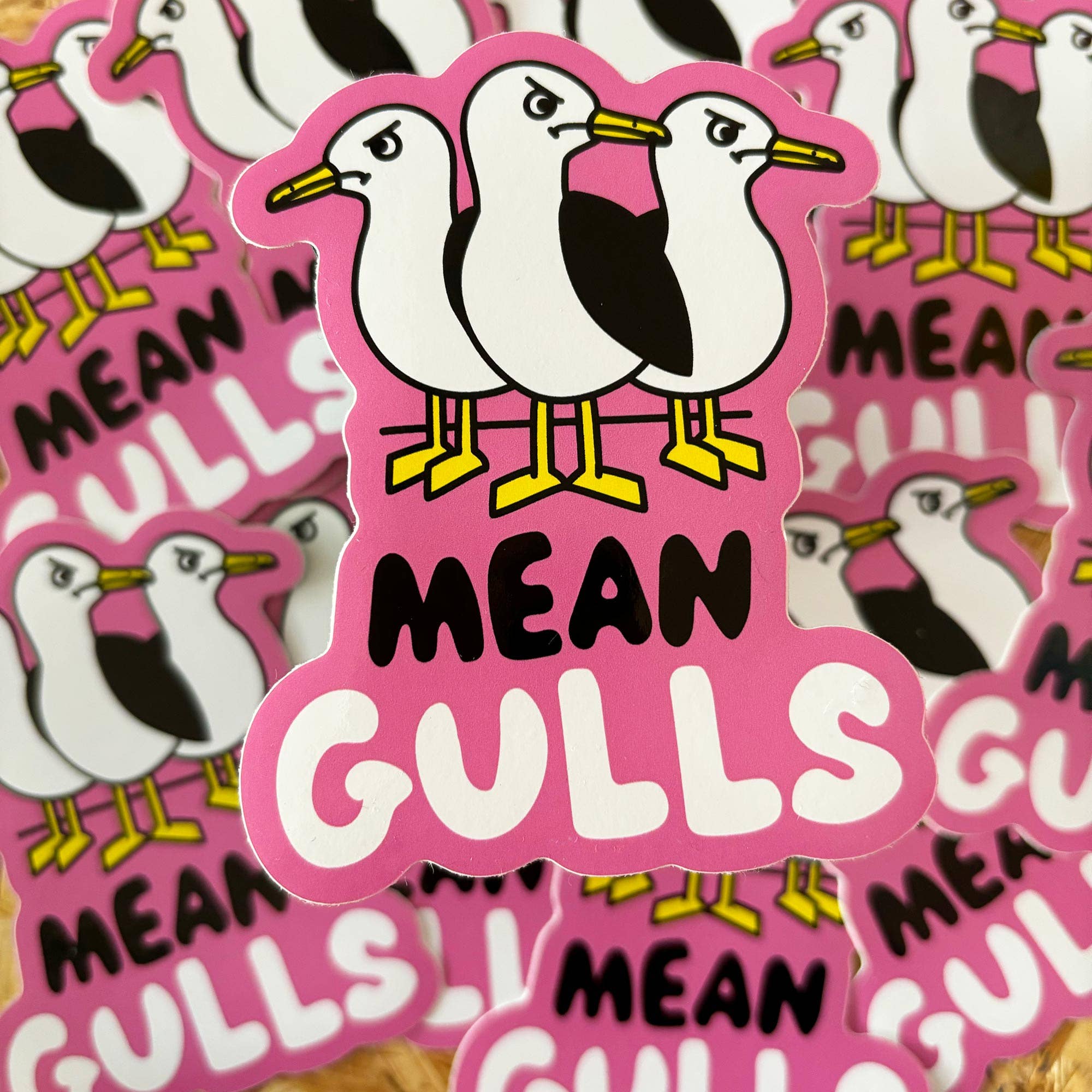 Mean Gulls Vinyl Sticker