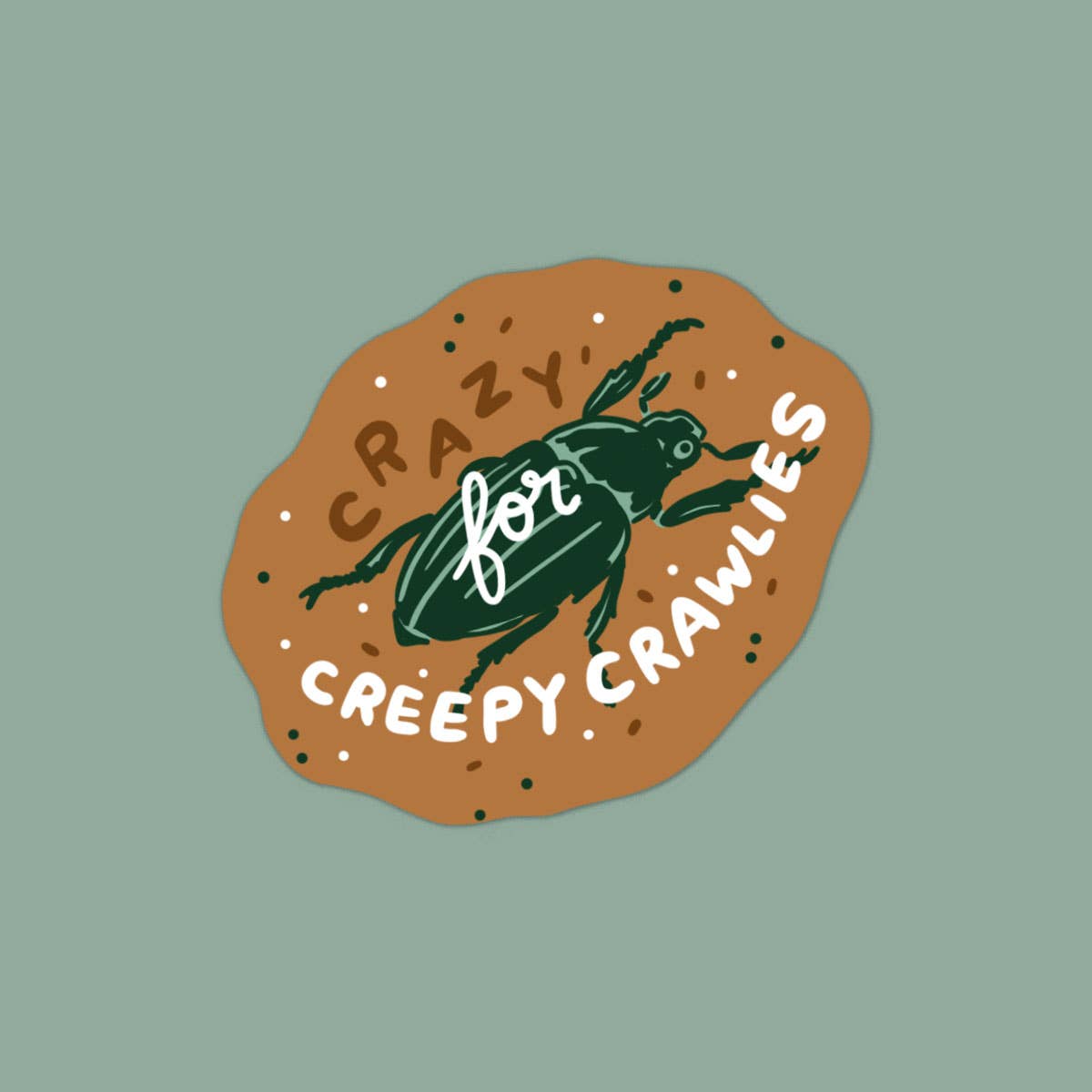 Crazy For Creepy Crawlies Vinyl Sticker