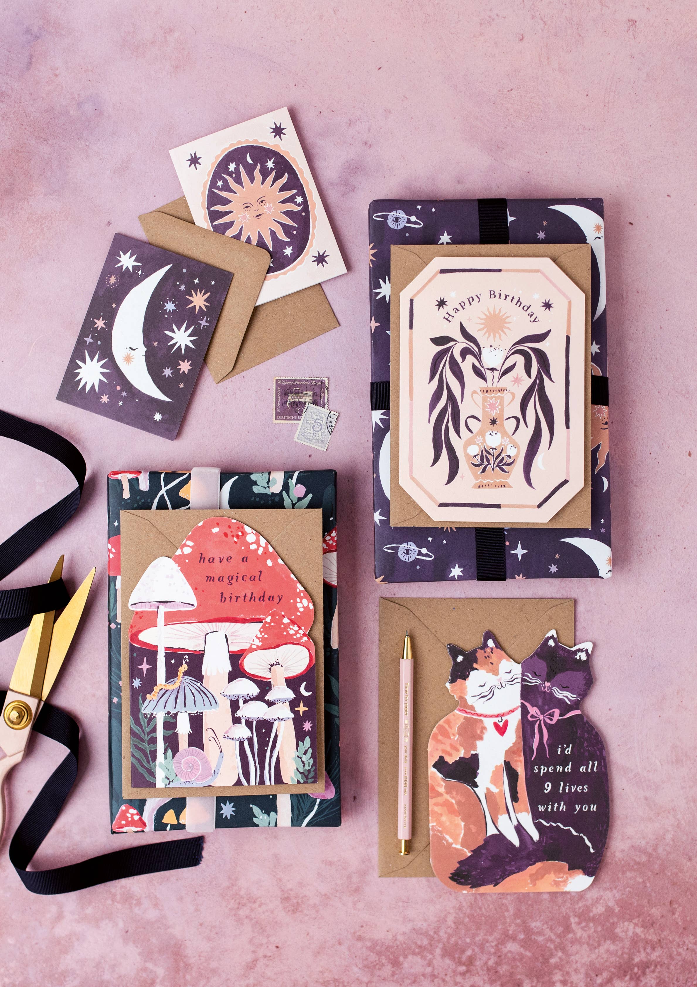 Mushroom Birthday Die-Cut Card