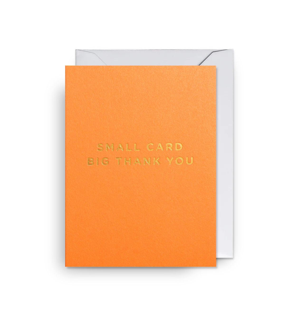 Small Card Big Thank You Peach Mini Card