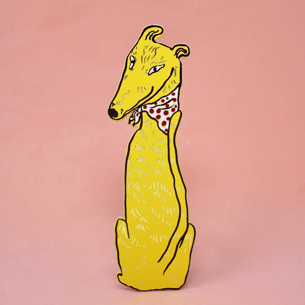 Dog Tails Bookmark - Yellow