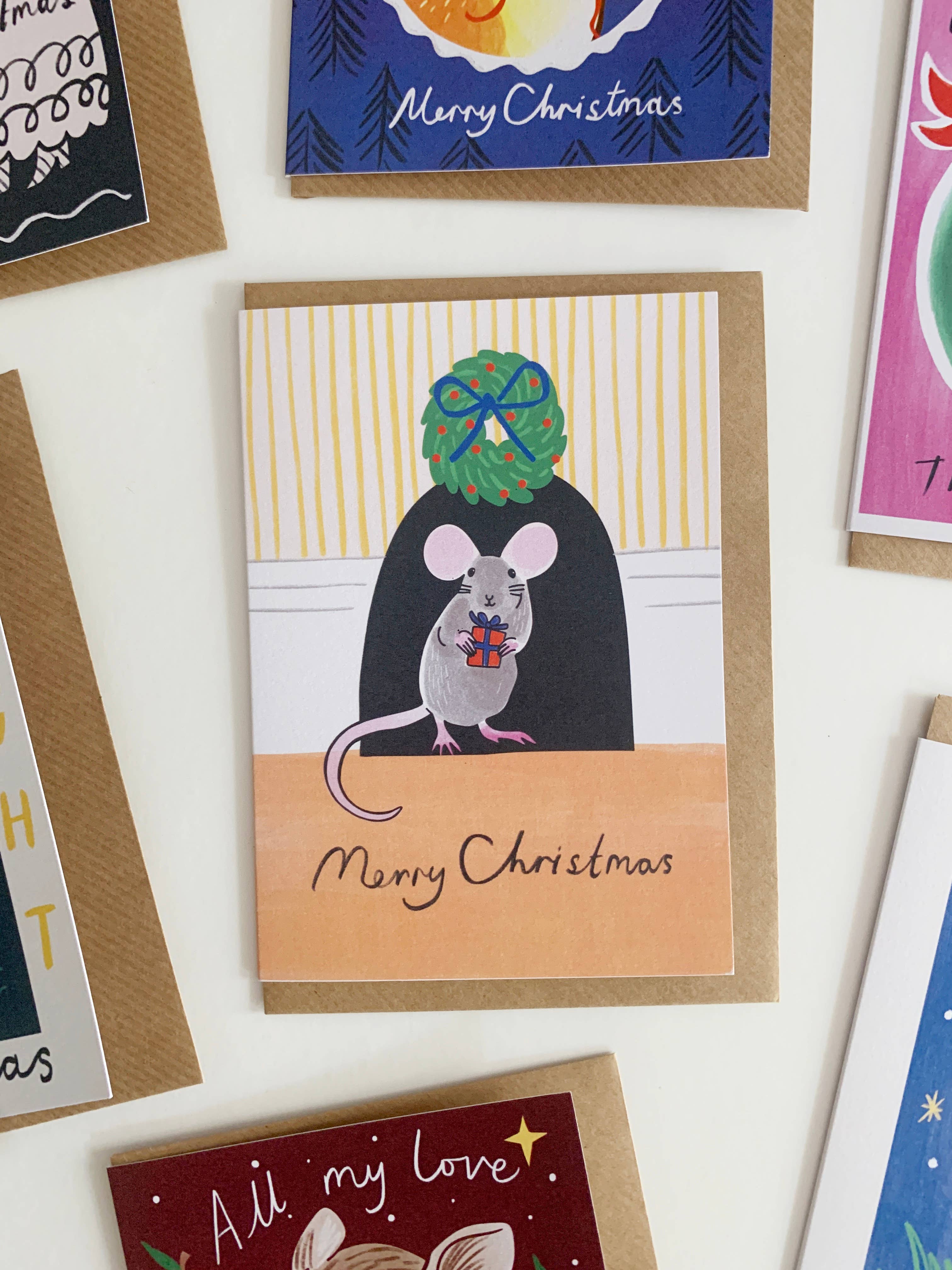 House Mouse Christmas Card