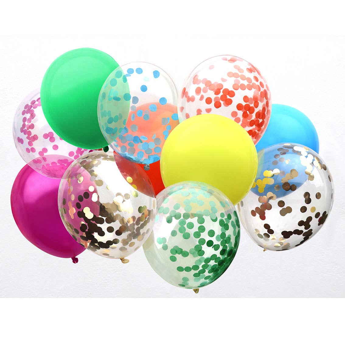 Rainbow Confetti Balloons