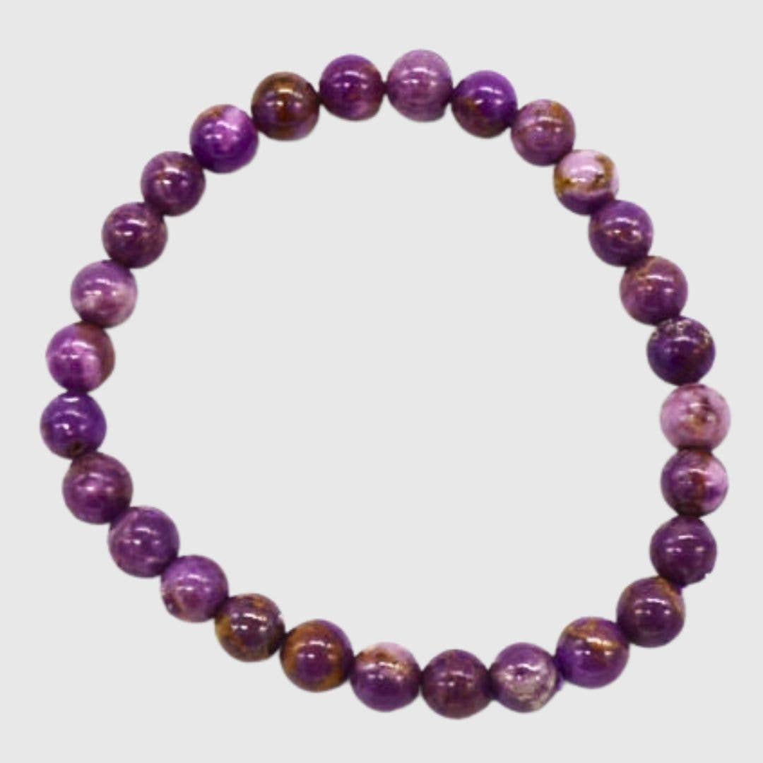 Phosphosiderite Bead Bracelet