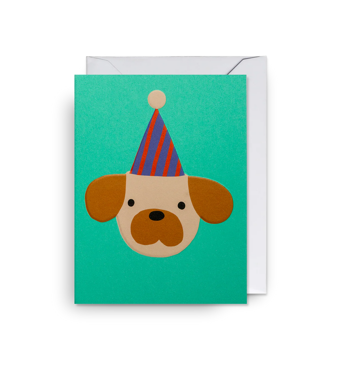 Party Hat Dog Mini Birthday Card