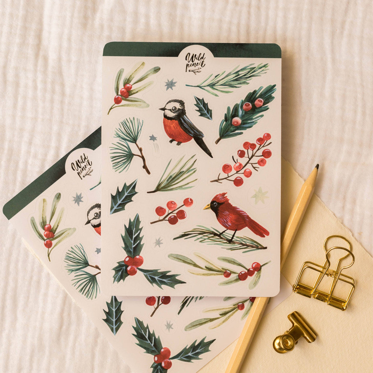 Christmas Flora Sticker Sheet