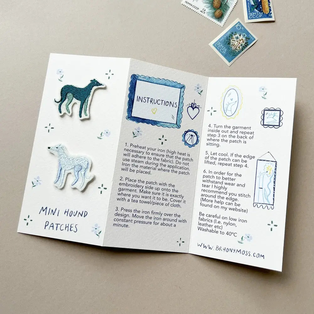 Mini Hounds Pack Of 2 Embroidered Patches