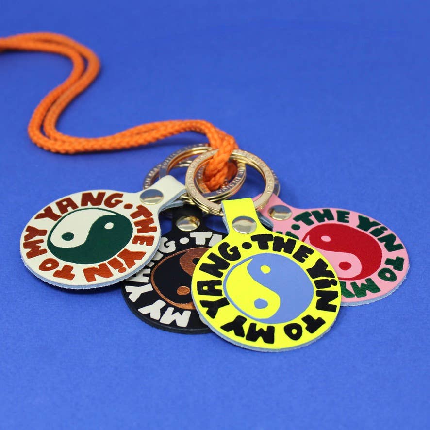 Yin & Yang Key Fob - Black
