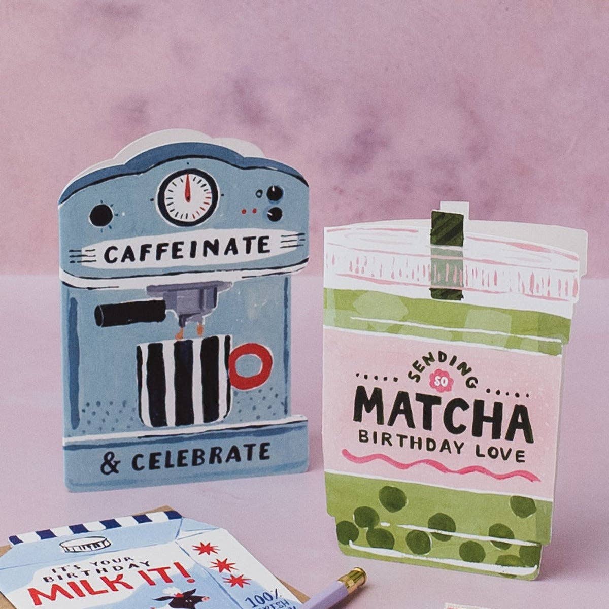 Coffee Machine Birthday Card