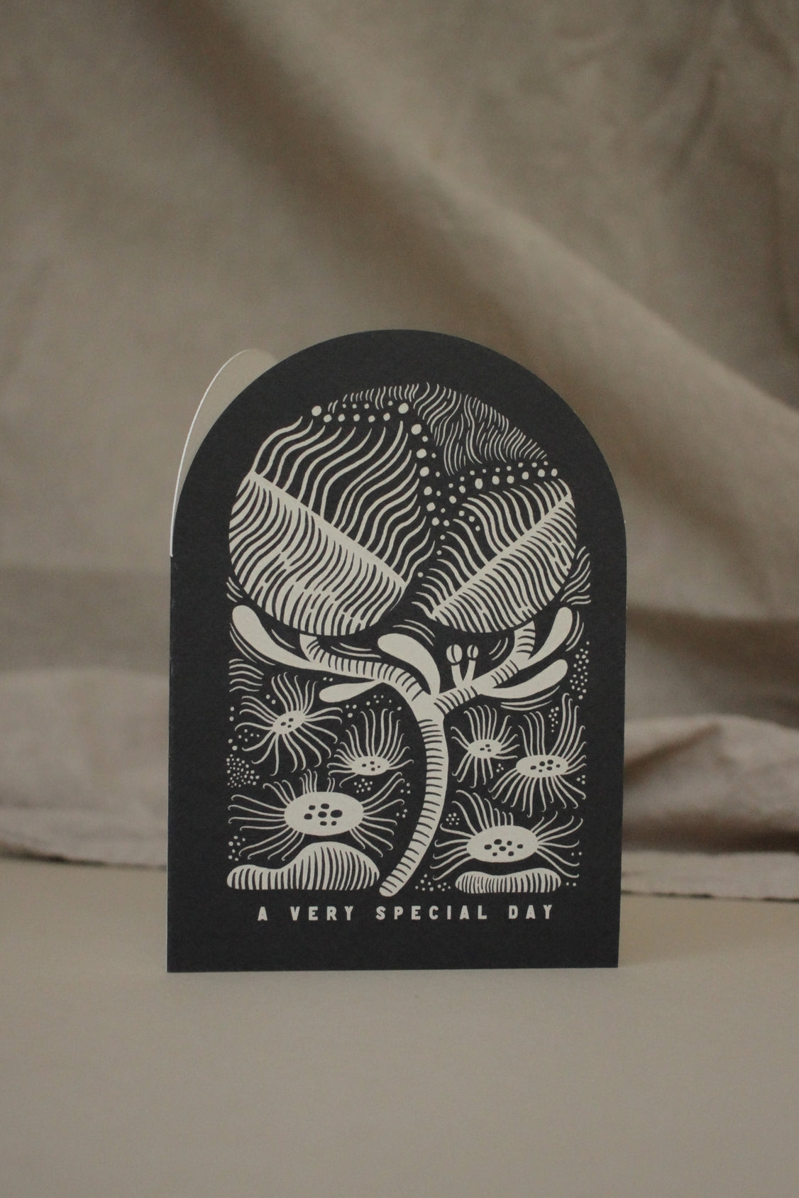 A Very Special Day Arched Card