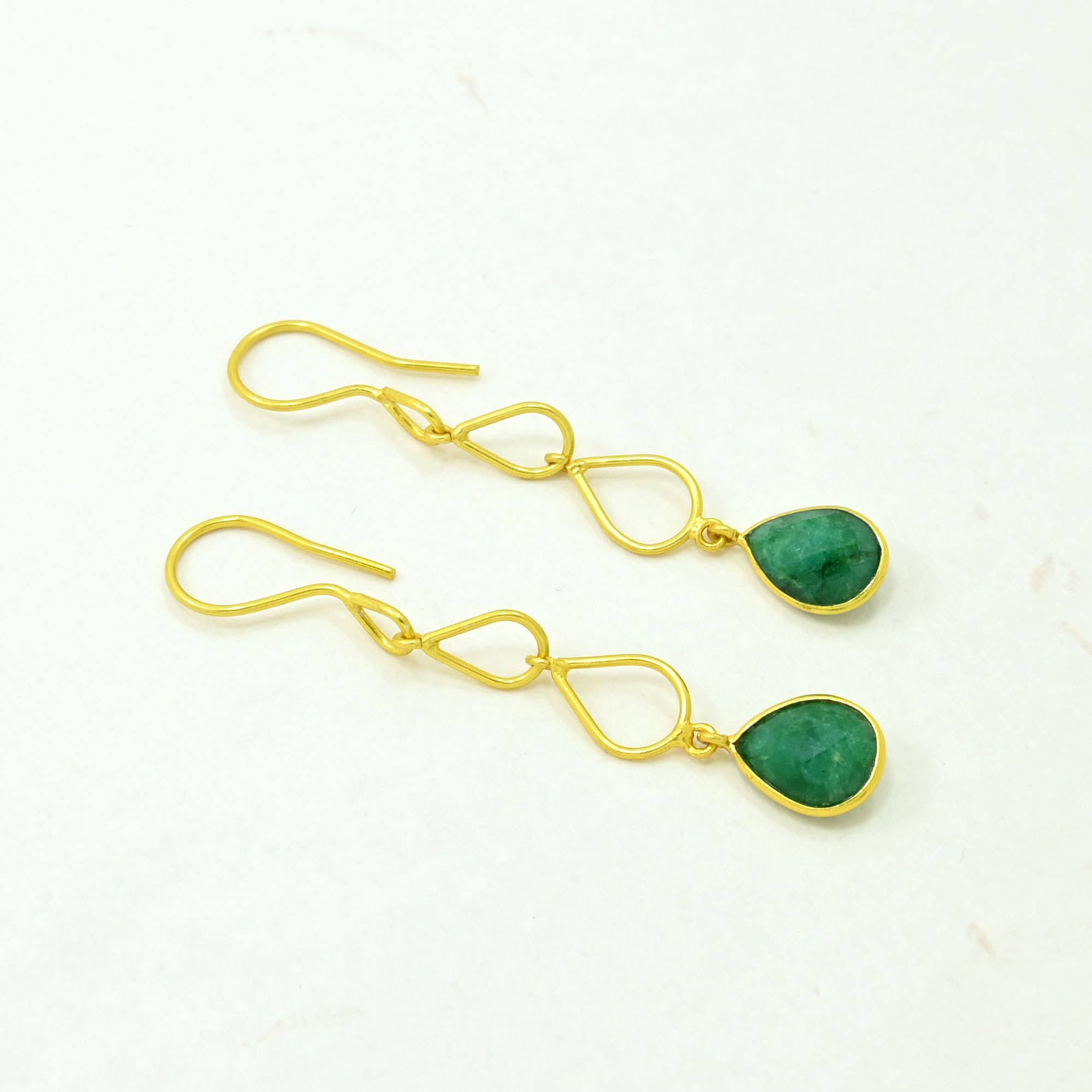 Cecily Hook Earring - Green Sillimanite