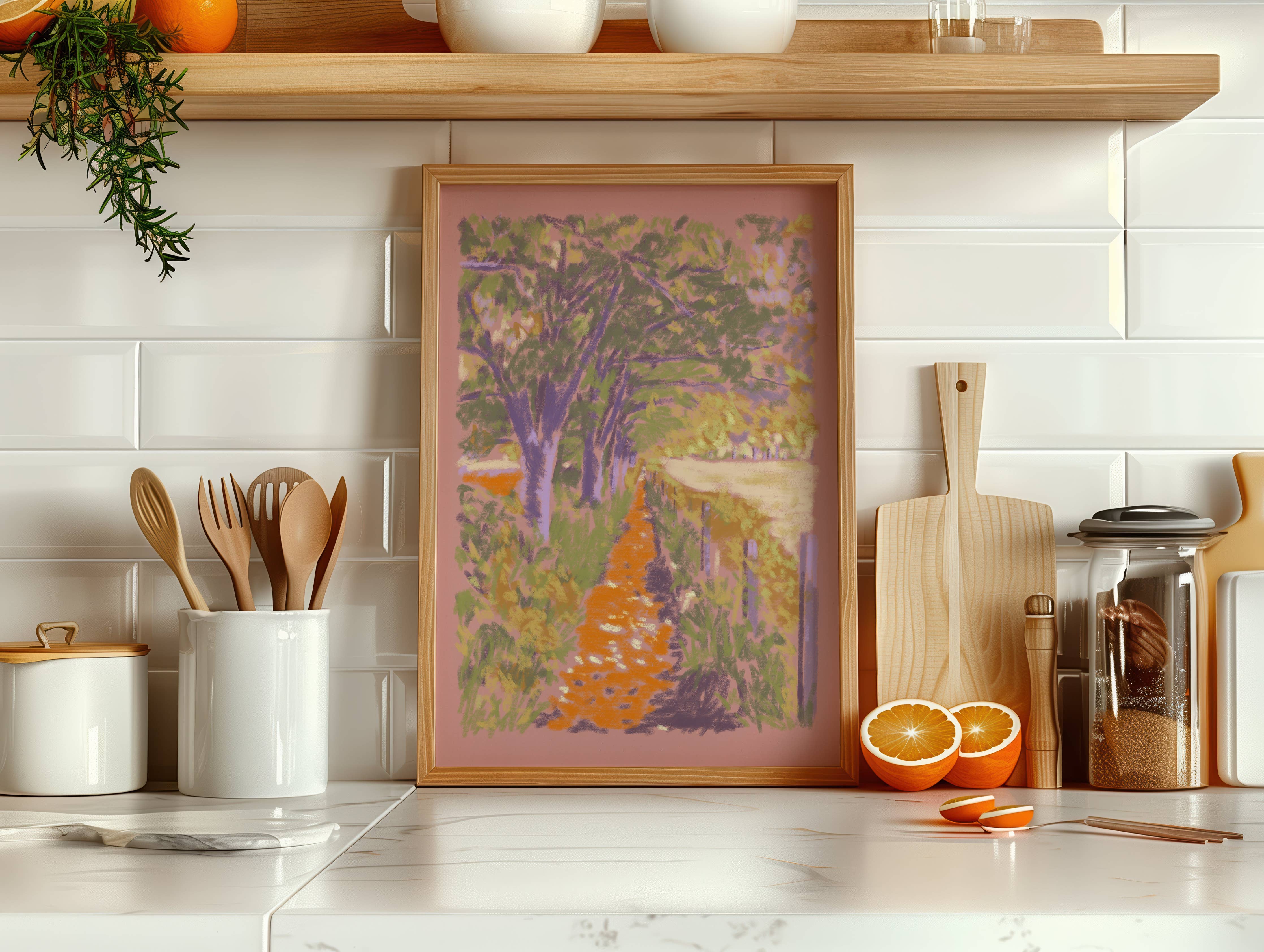 Spring Walk Art Print - A4