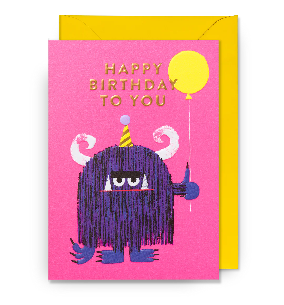 Grumpy Party Monster Birthday Card