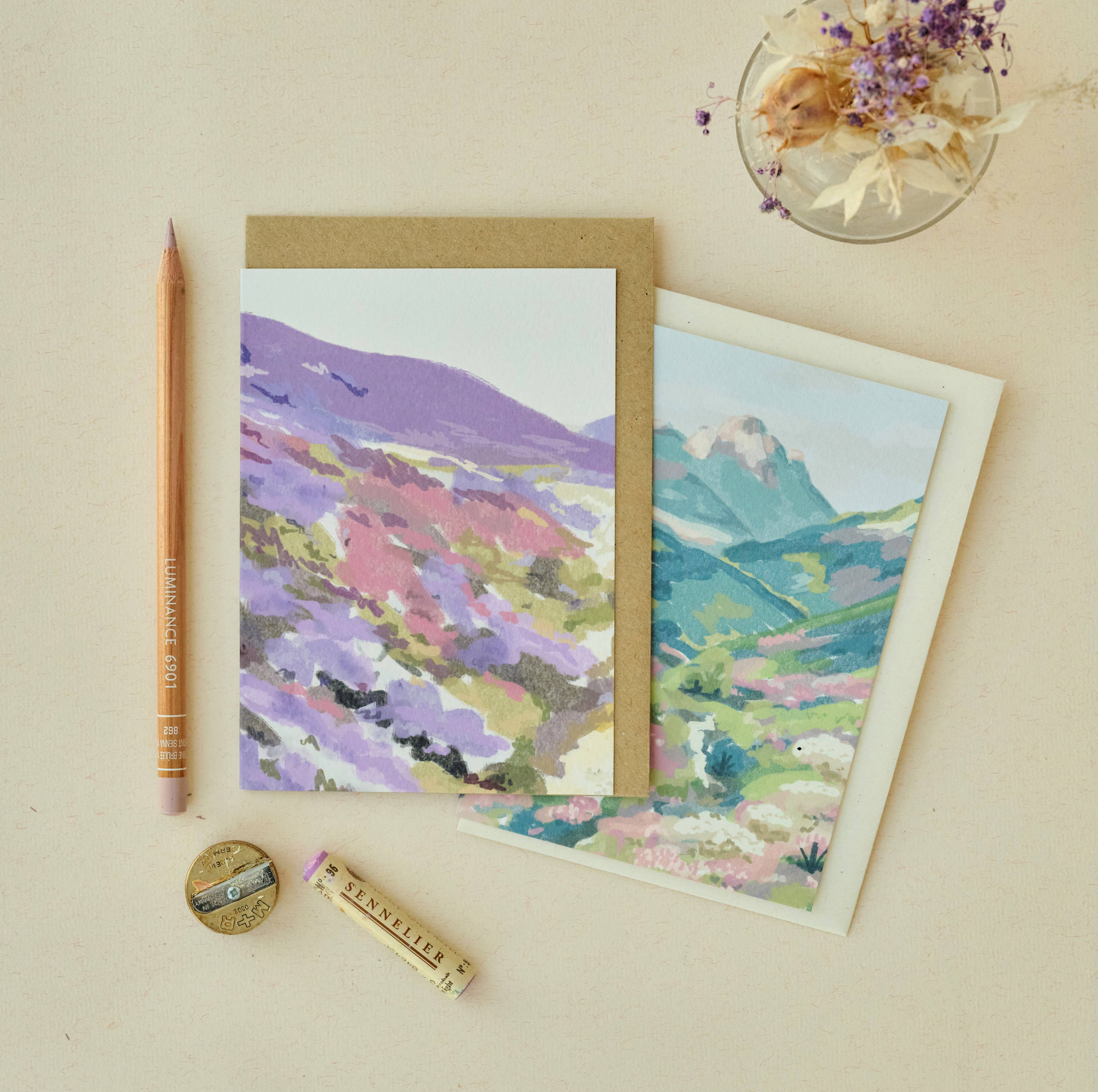 Lavender Hills Greetings Card
