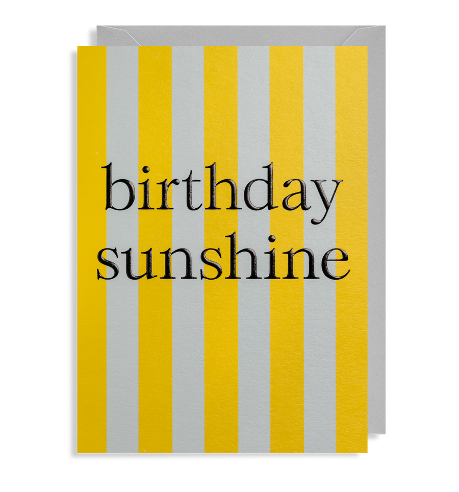 Birthday Sunshine Stripes Card