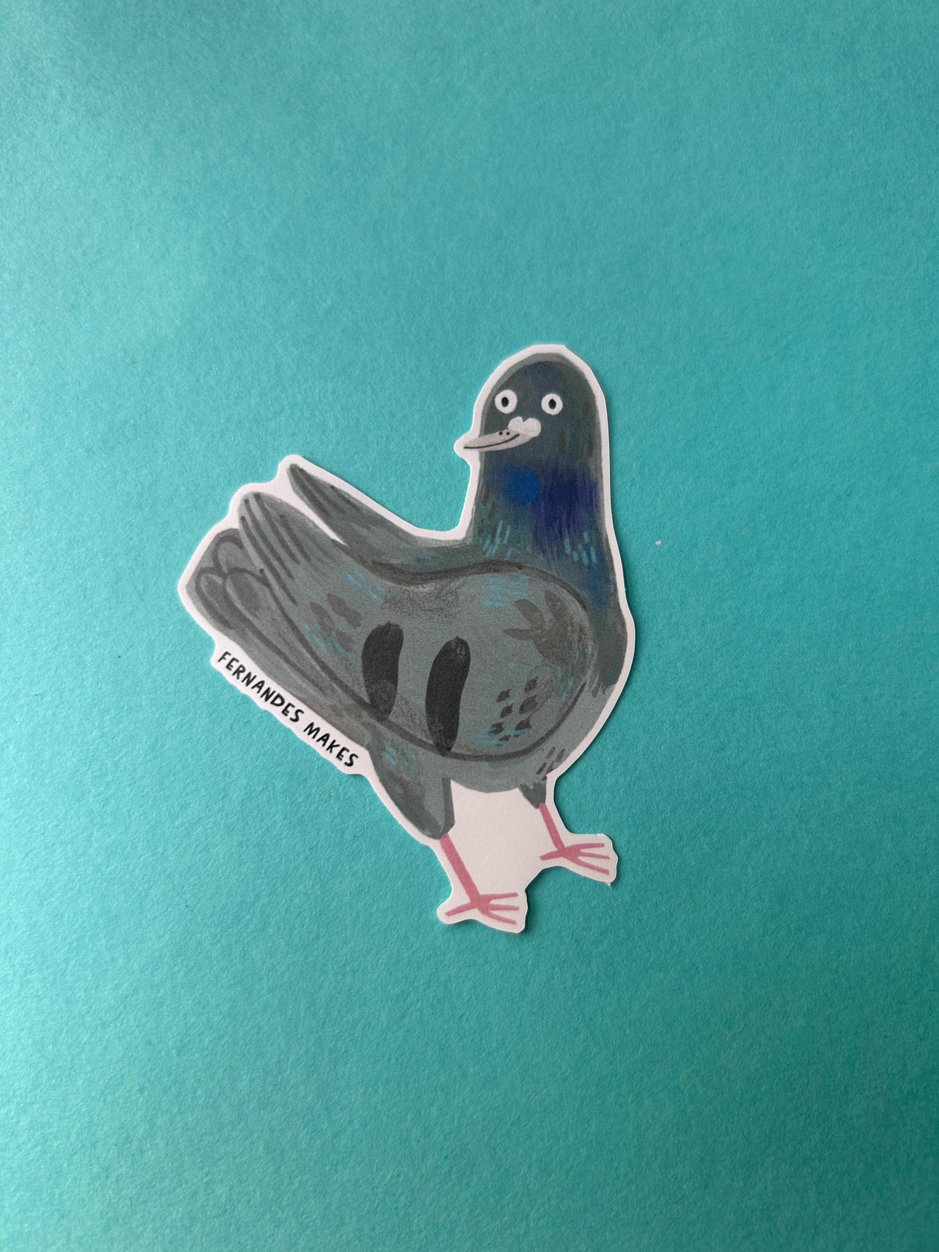 Rocky The Pigeon Vinyl Sticker