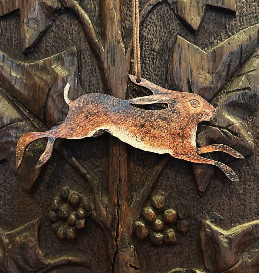 Spring Hare Birch Plywood Decoration