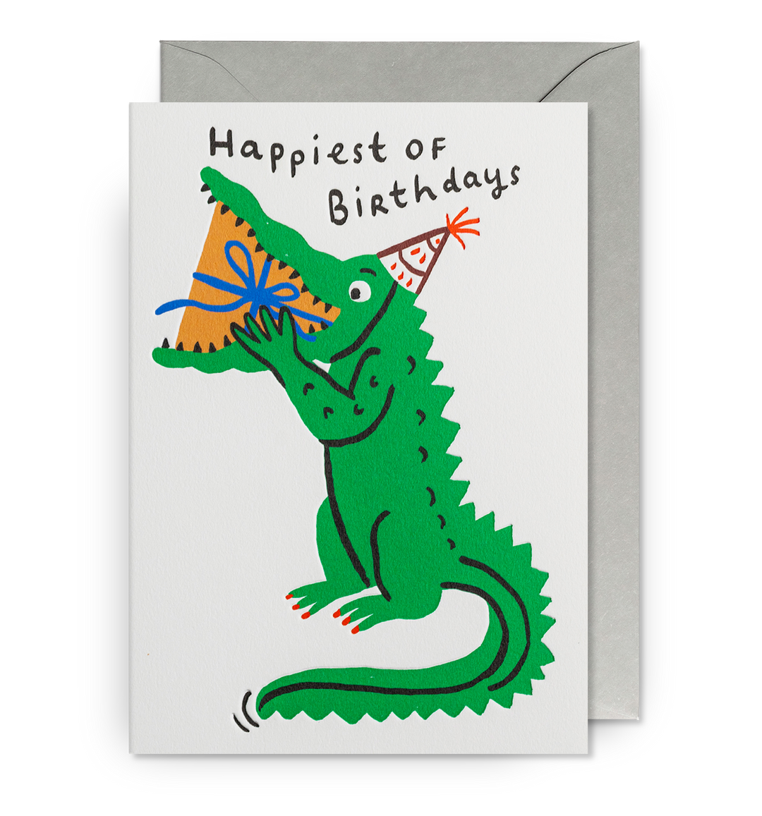 Happiest of Birthdays Retro Croc Card