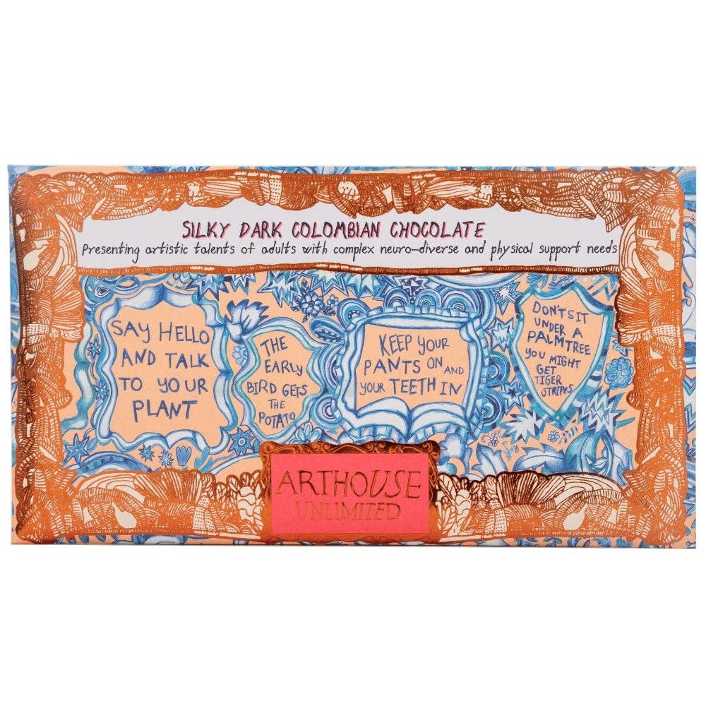Words Of Wisdom Silky Dark Colombian Chocolate Bar