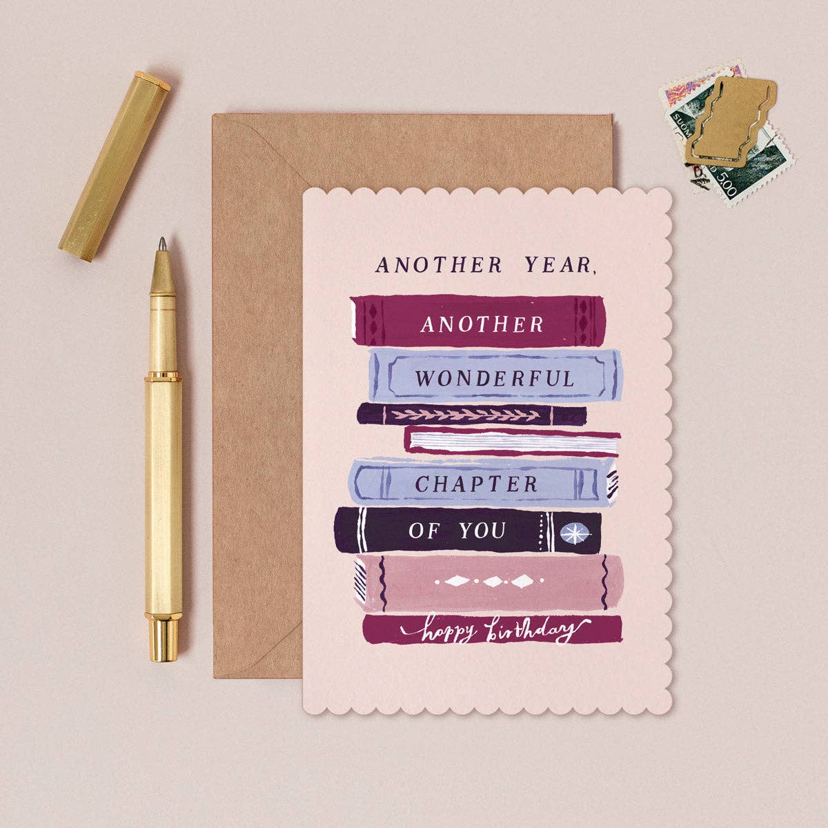 Bookish Birthday Card