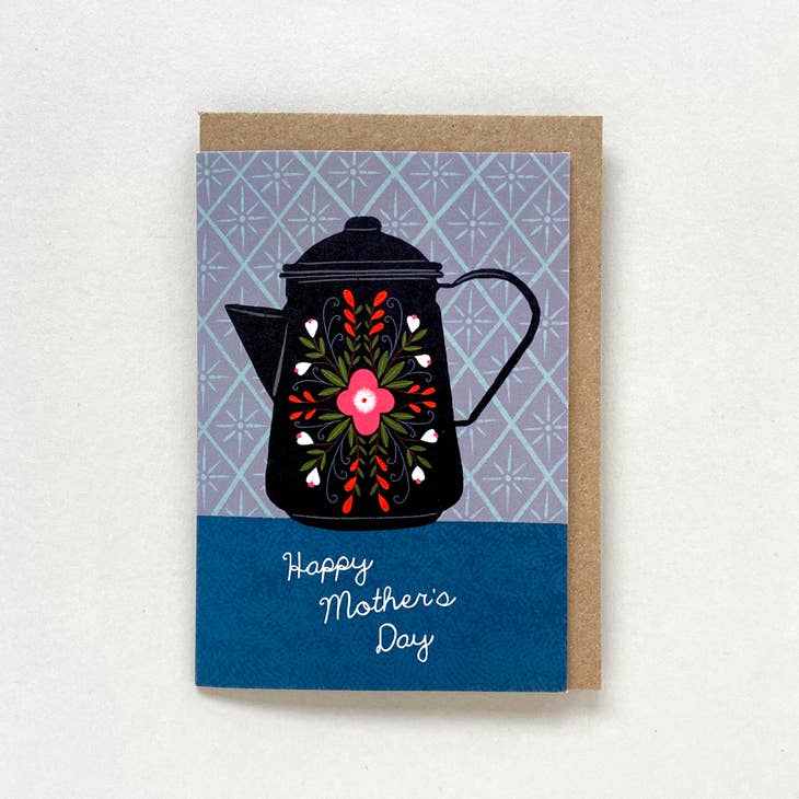 Coffee Pot Mother's Day Card