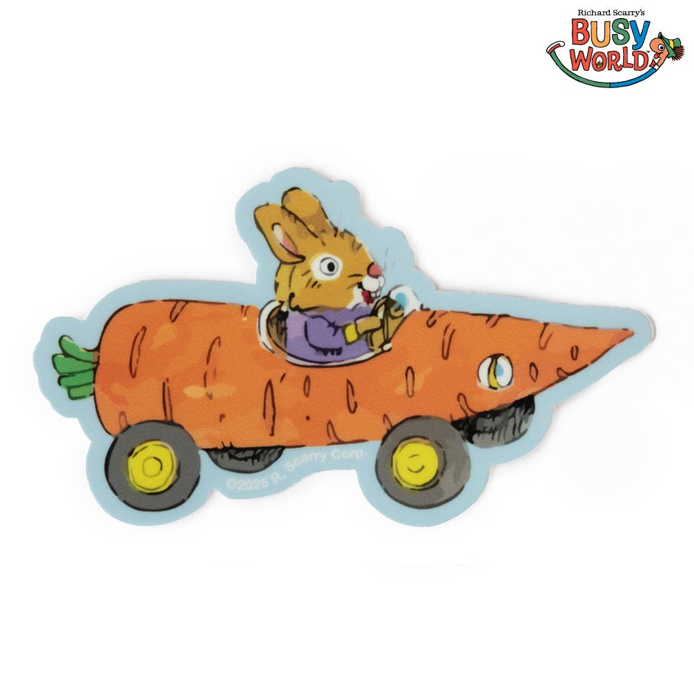 Richard Scarry Carrot Car Sticker