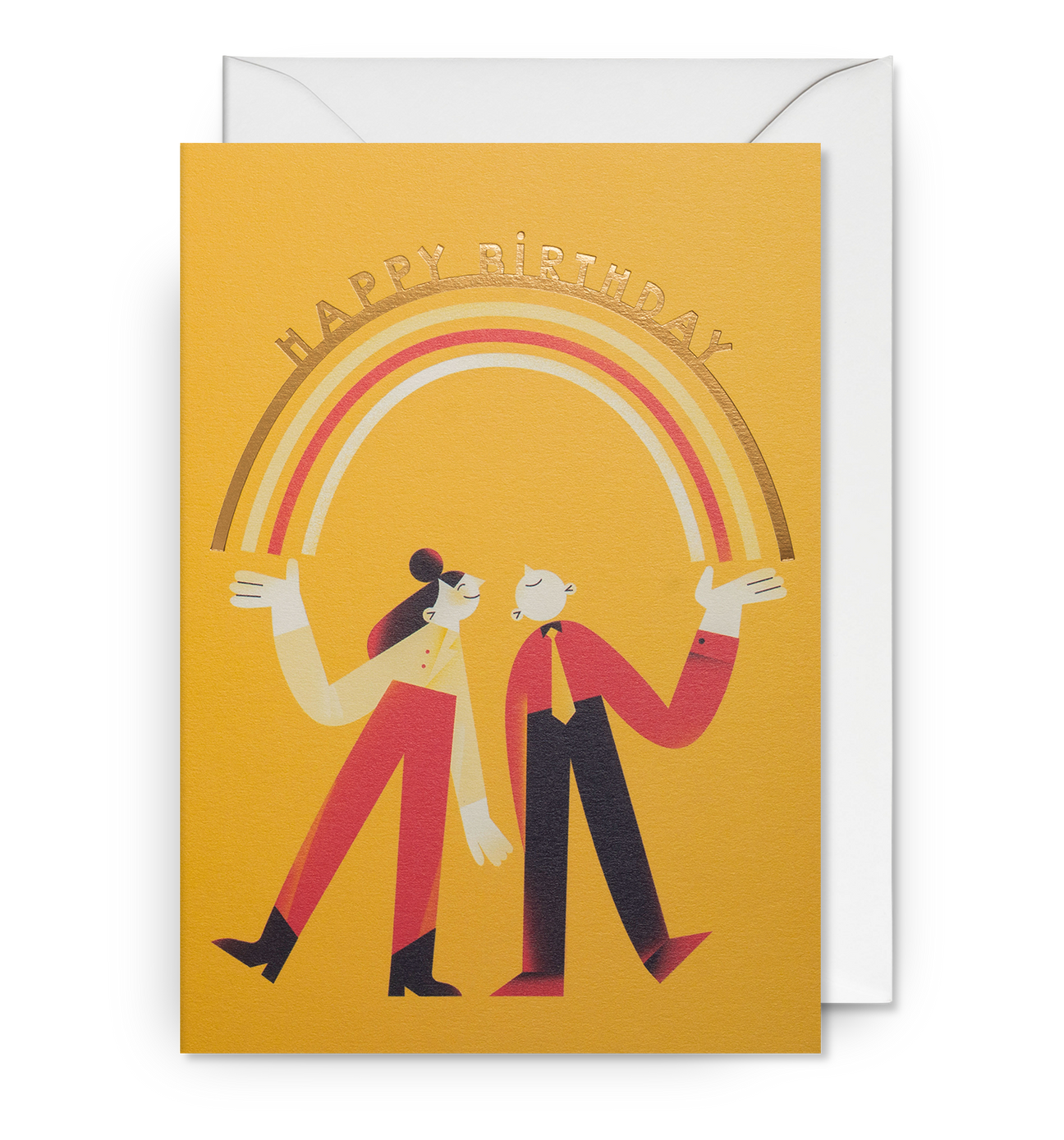 Golden Rainbow Card