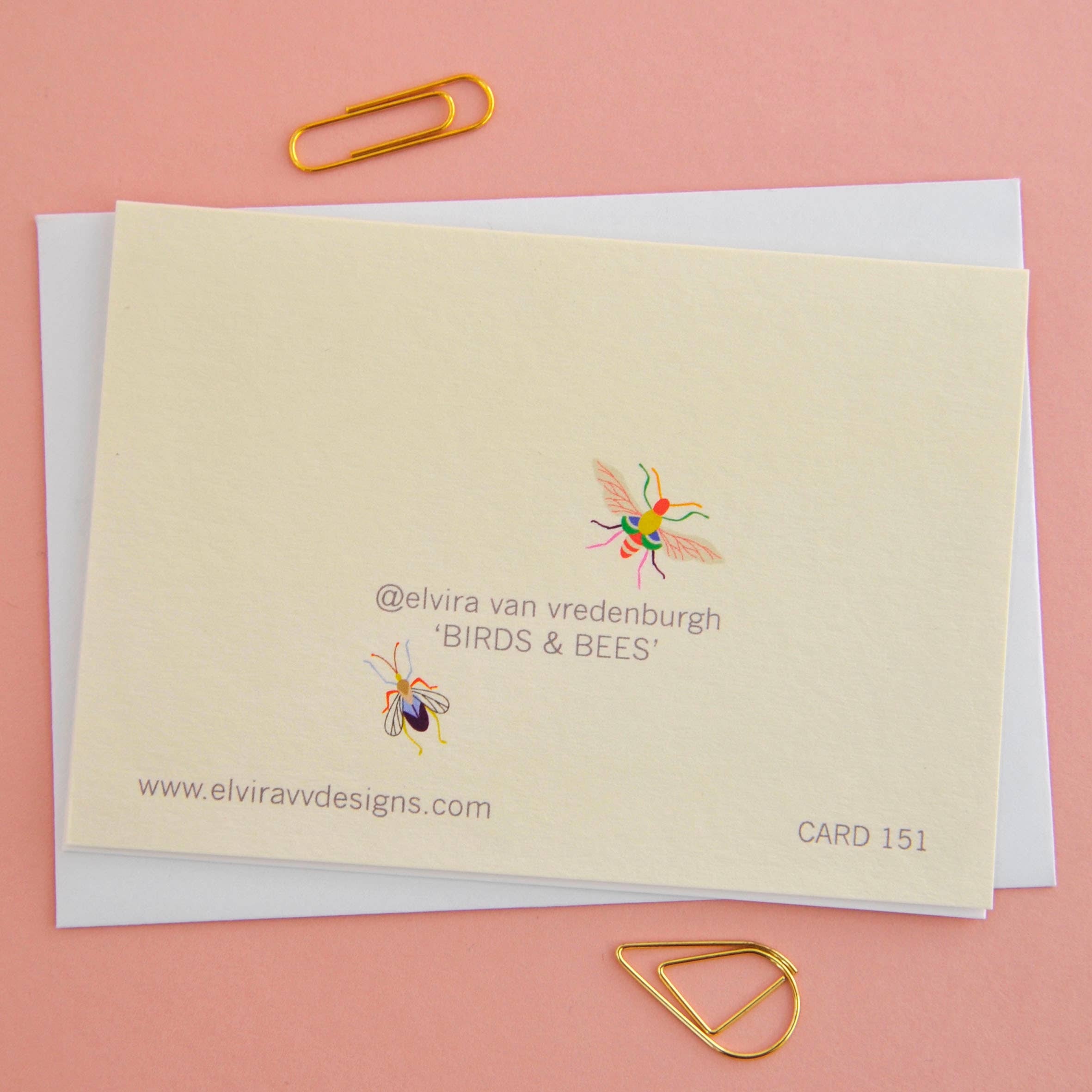 Birds & Bees Notecards – Pack of 8 Thank You Cards