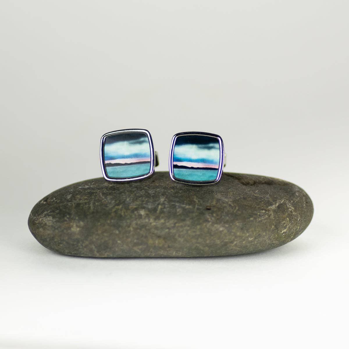 Edinburgh Skyline From East Lothian Cufflinks