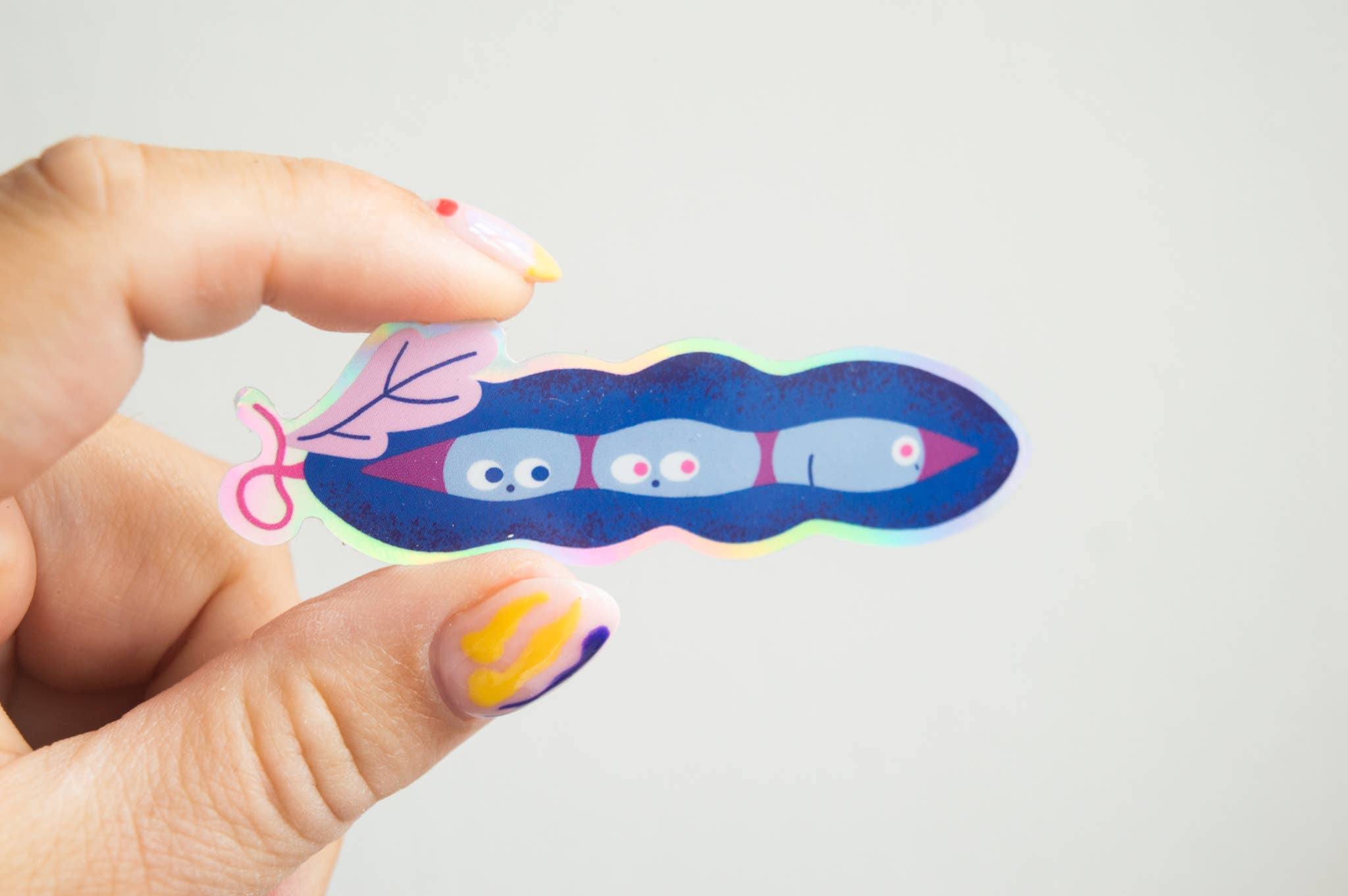 Peapod Holographic Sticker
