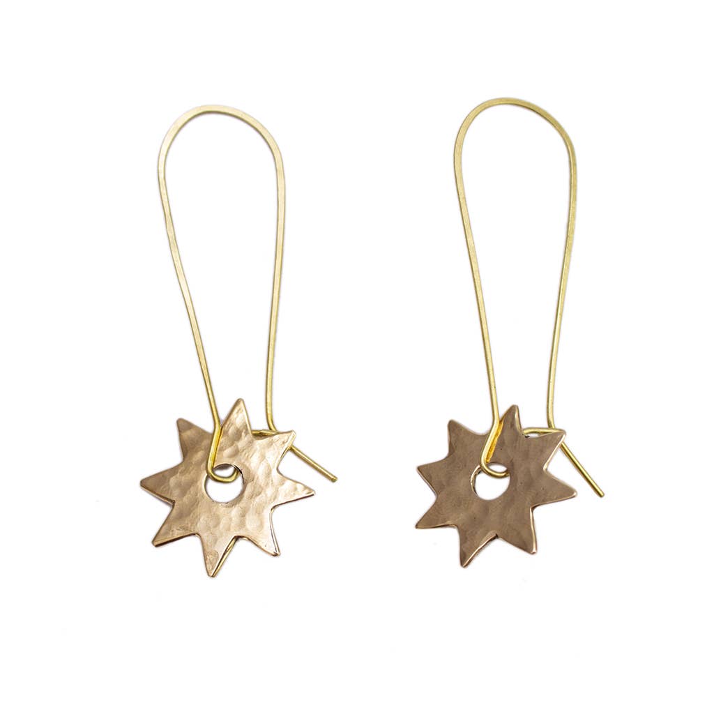Kenyan Lucky Star Hook Earrings