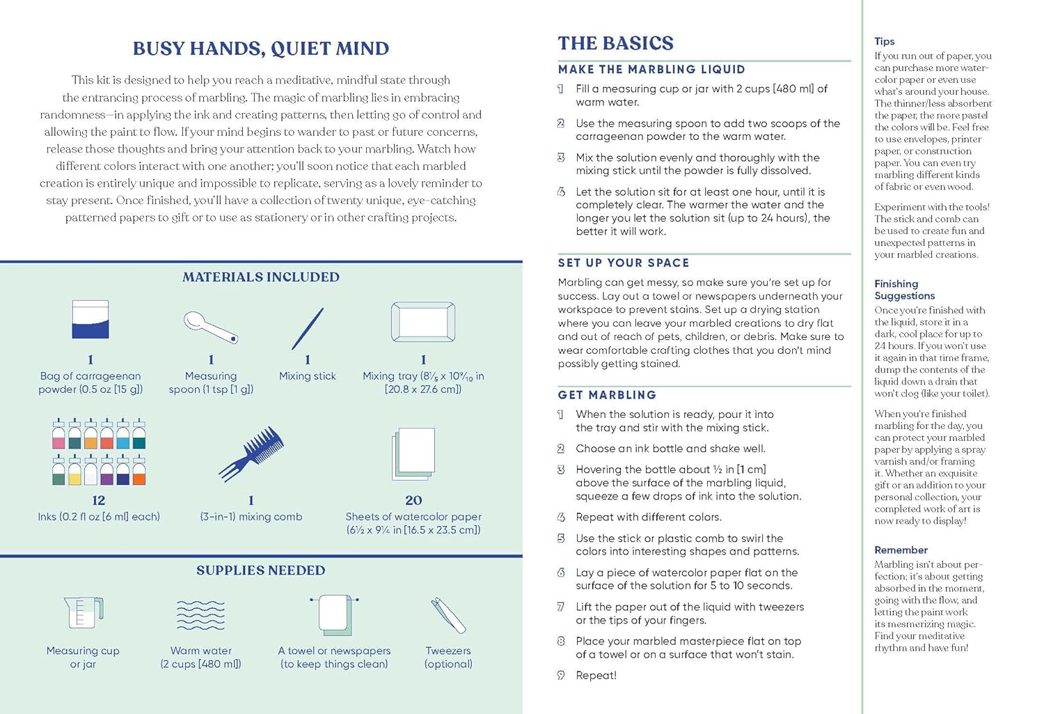 Mindful Crafts Marbling Kit