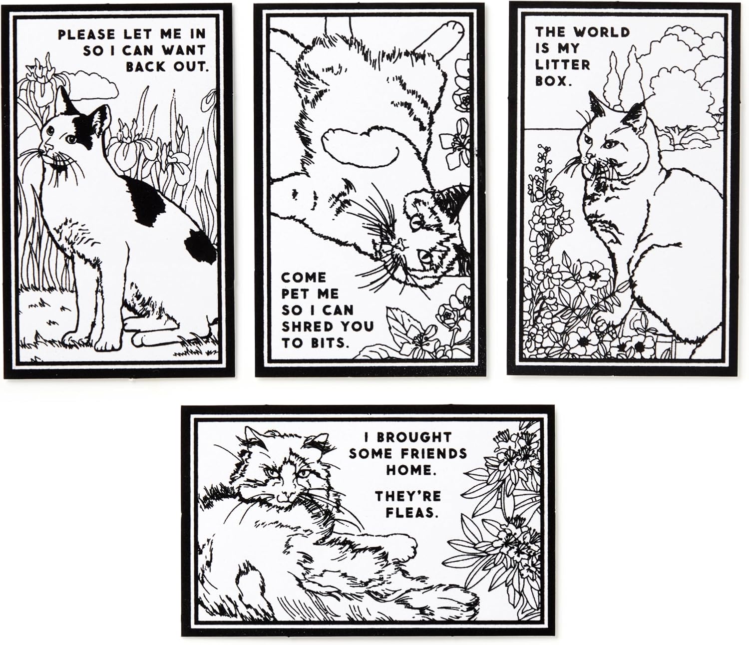 Moody Cats Magic Velvet Coloring Set