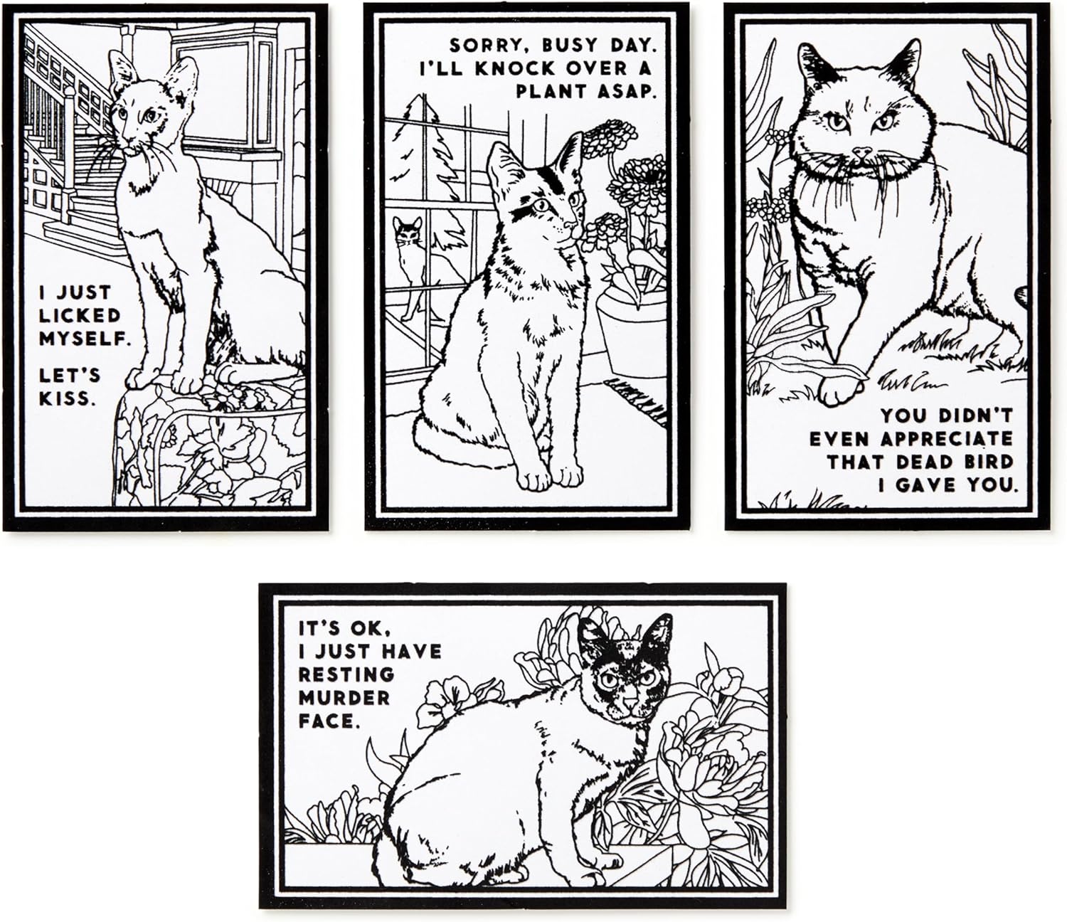 Moody Cats Magic Velvet Coloring Set