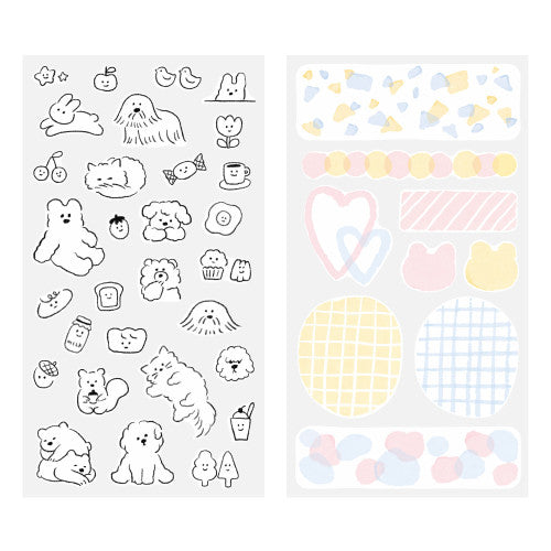 Midori Cute Stickers - Two Sheets