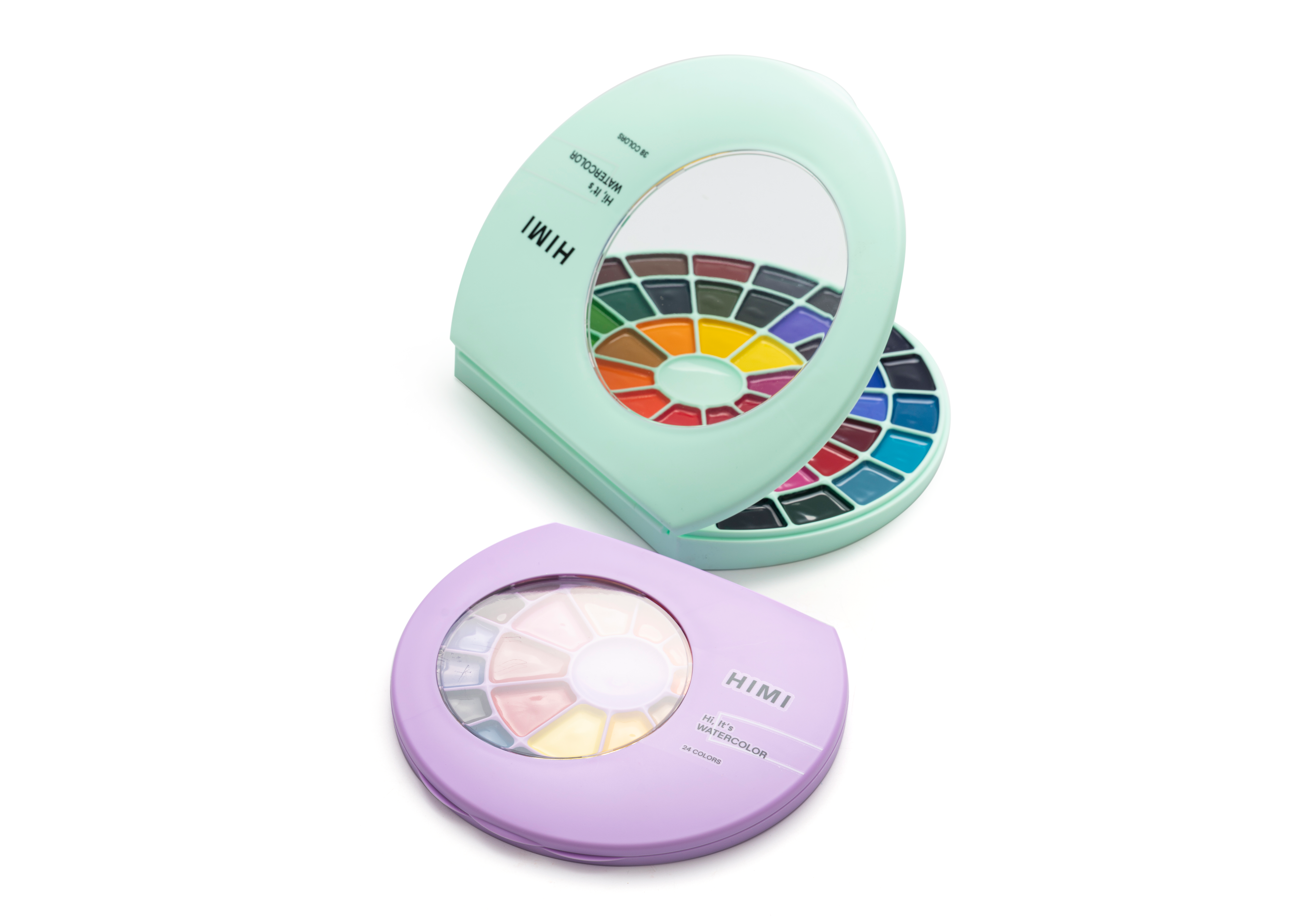 Semi-Moist Watercolour Paint Set (38 Colours)