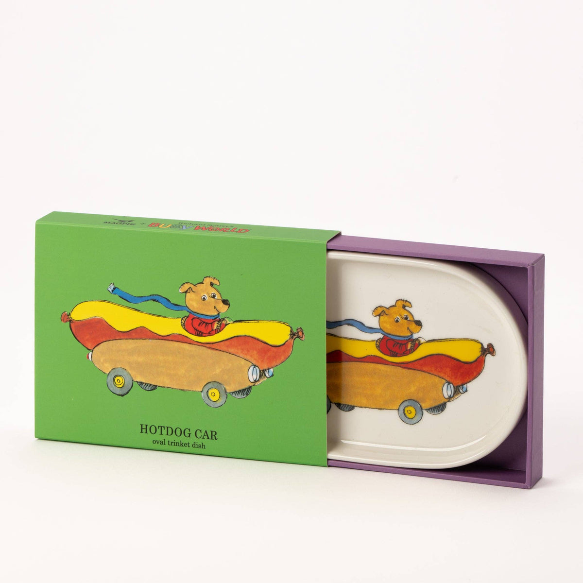 Richard Scarry Hot Dog Car Oval Trinket Dish