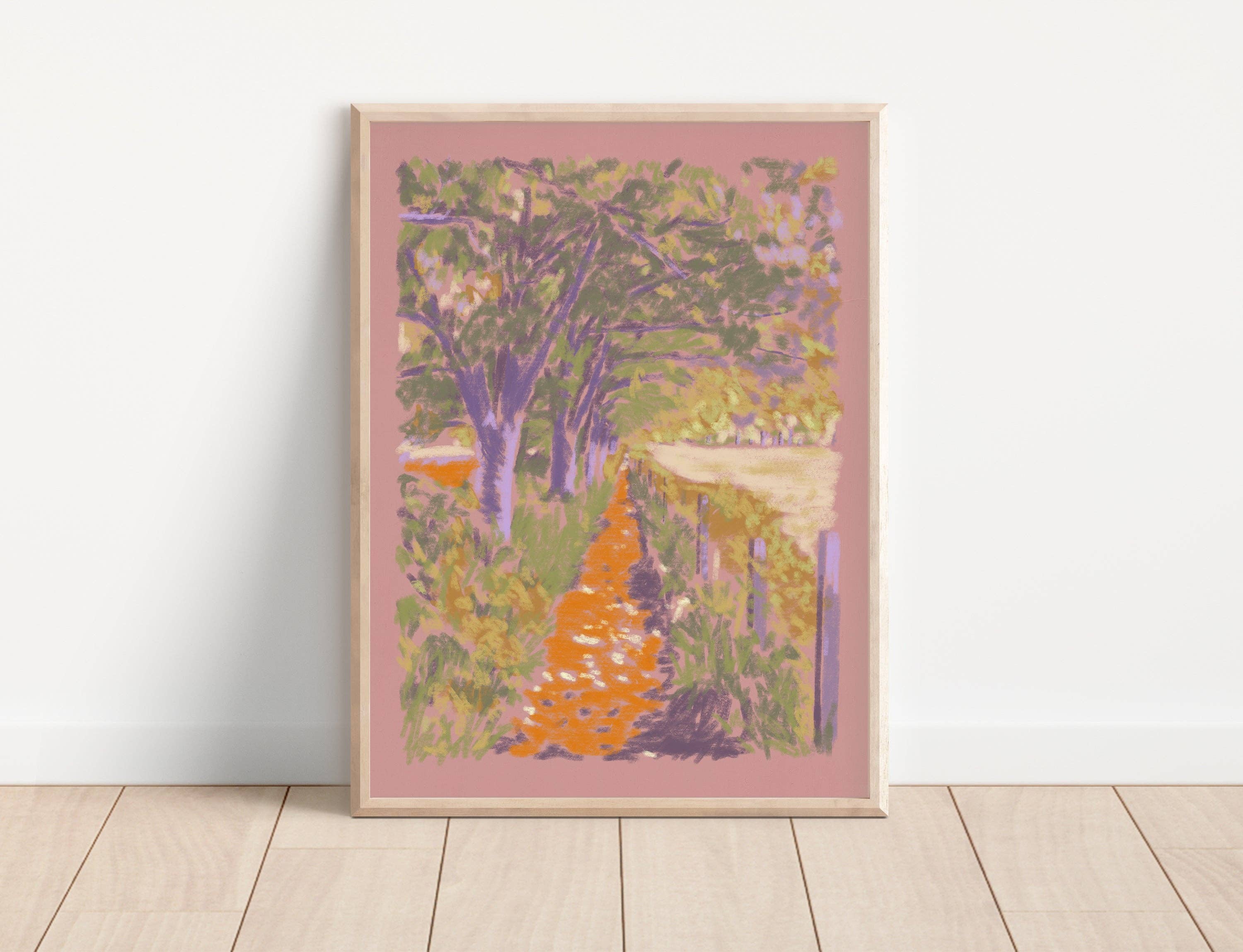 Spring Walk Art Print - A4